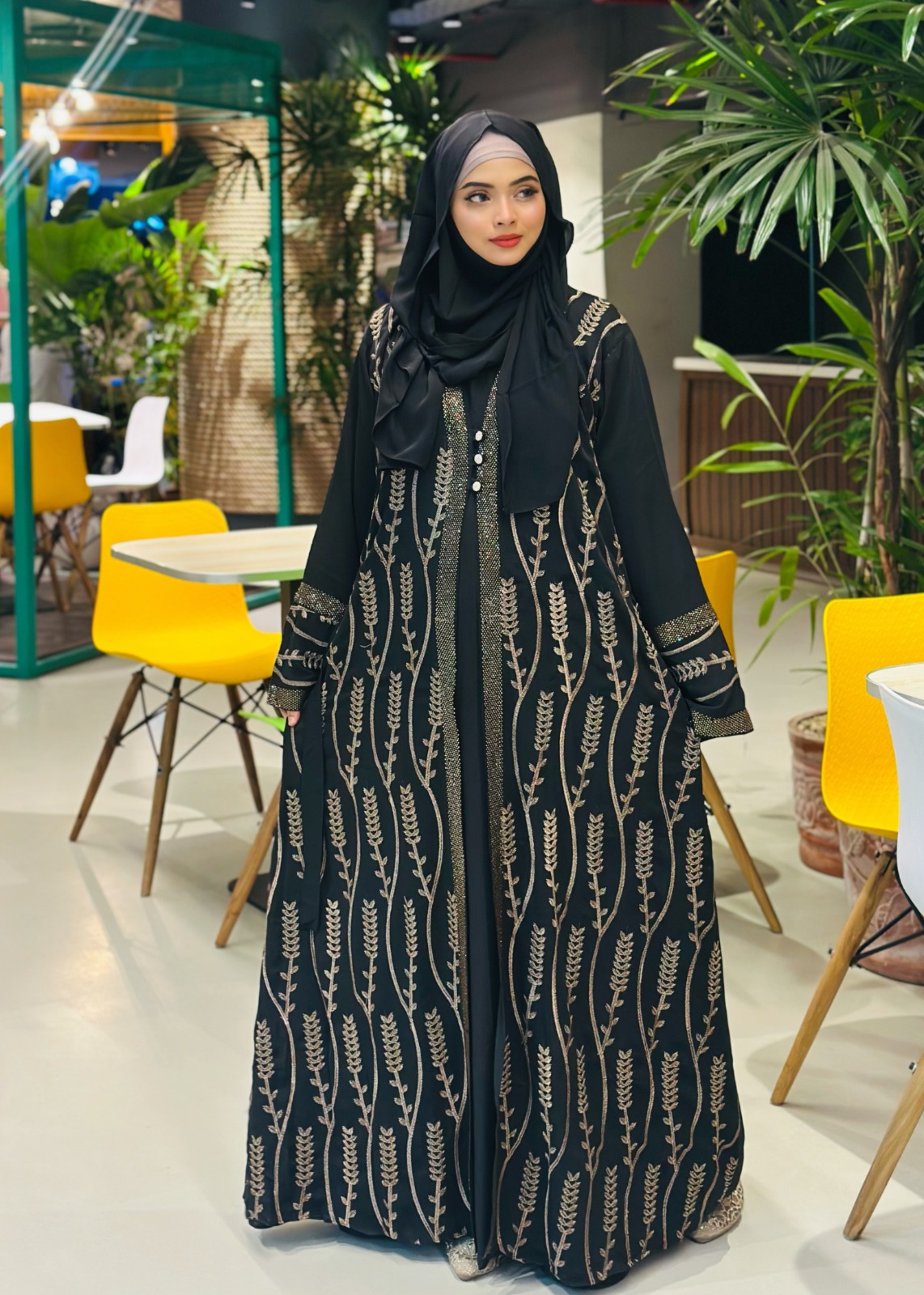 New Embroidery Attach Koti Borka