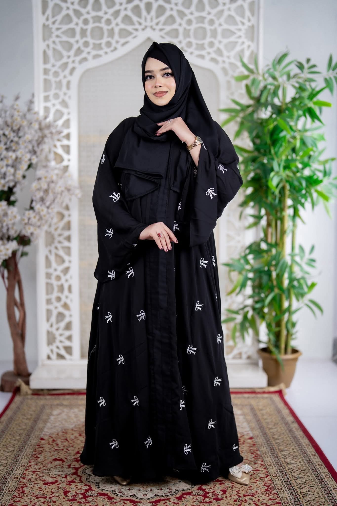 এম্বয়াডারী পাখি বোরকা